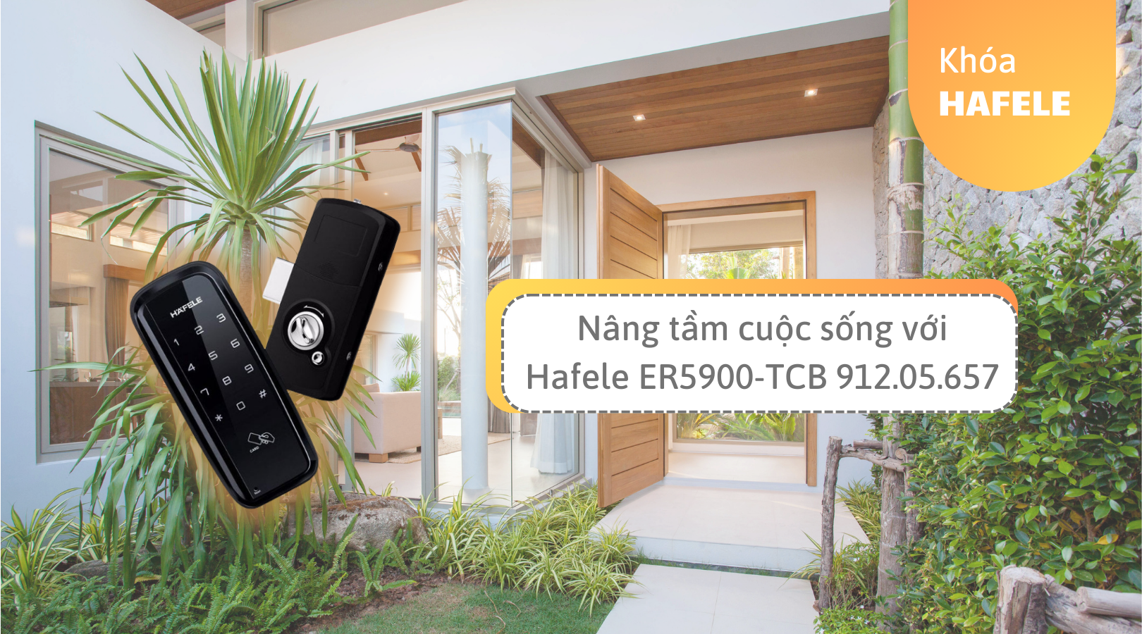 Nâng tầm cuộc sống với khóa điện tử Hafele ER5900-TCB 912.05.657
